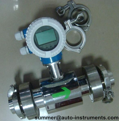 China China cheap Clamp type Sanitary Electromagnetic Flow Meters for milk supplier