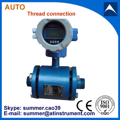 China Thread connection type magnetic flow meter uesd for milk/drinking water/beer with low cost supplier