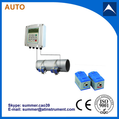 China Wall mounted clam-on ultrasonic flow meter supplier