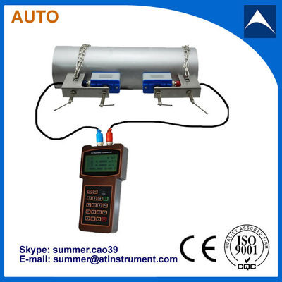 China low cost clamp on type handheld ultrasonic flow meter manufacturer supplier