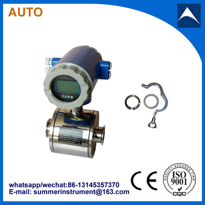 China China cheap All Stainless Steel Sanitary Clamp-Type Electromagnetic Water Flow meter supplier