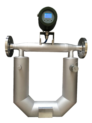 China high accuracy HART 4-20mA RS485 Liquid coriolis mass flow meter supplier