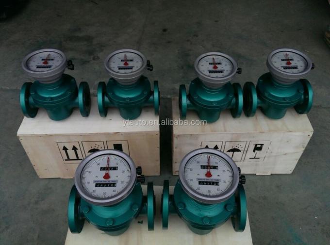 High Accuracy mechanical diesel oil oval gear flow meter fuel flow meter HFO oil flow meter